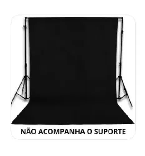 Tecido estúdio fundo preto 3x1,90