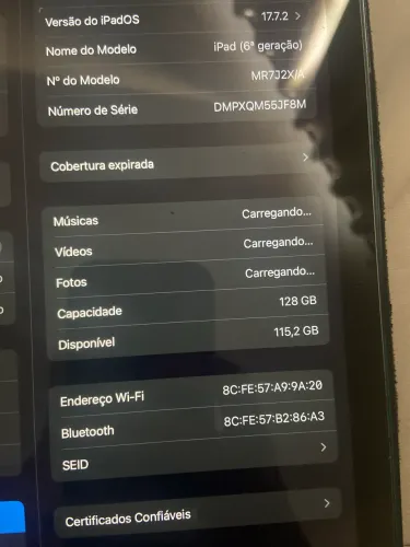 IPAD 7 geração 128 go