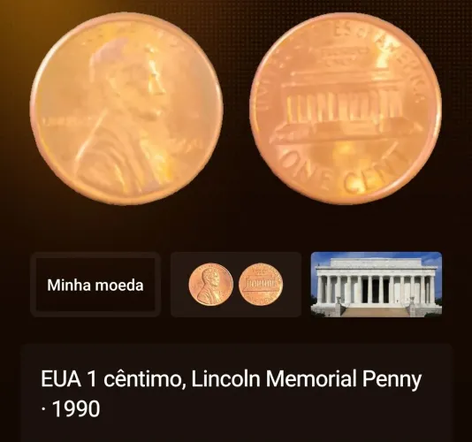 Várias moedas antigas.