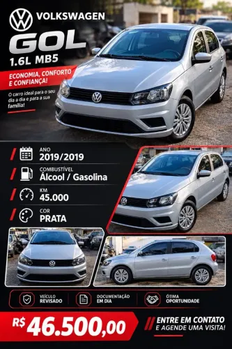 Volkswagen Gol Geração VII MSI 1.6 8V Flex Mec. 4P 2019