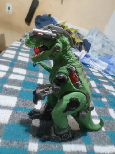 Robô dinossauro T Rex C som e anda 36cm de altura