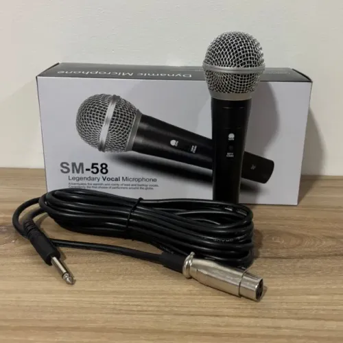 MICROFONE COM FIO PROFISSIONAL