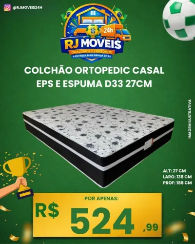 Colchão ortopédico casal espuma d33