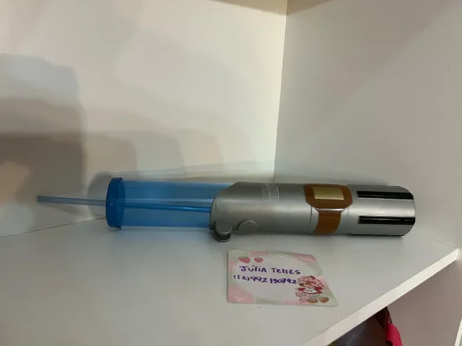 Copo Star Wars Cinemark sabre de luz azul
