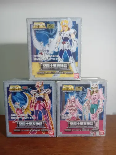 Cloth Myth 1.0 Saint Seiya Bandai LOTE Ikki, Shun e Hyoga Os Cavaleiros do Zodíaco 