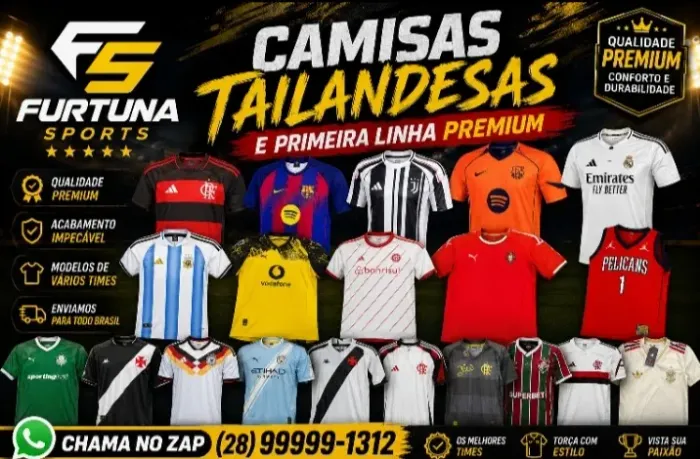 Camisas de Time de futebol e basquetebol