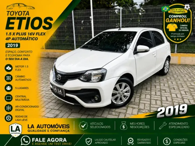 Toyota Etios X Plus 1.5 Flex 16V 5P Aut. 2019