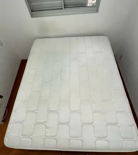 Cama box + colchão molas QUEEN