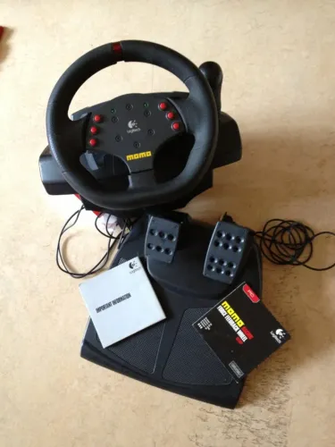 Volante MOMO Racing Logictech - EXCELENTE ESTADO DE CONSERVAÇÃO