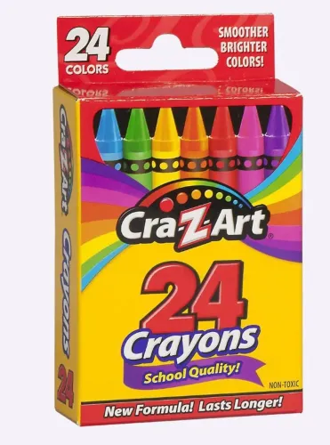 Giz de cera CrazArt 24 cores Importado (novo)