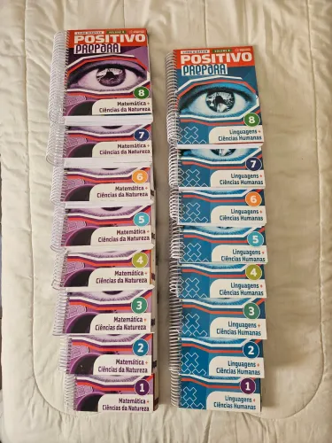 Apostilas Positivo Prepara - 3º Ano / Pré-Vestibular (20 Volumes) Coleção Completa