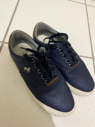 Tênis Sapatênis Polo Joy Azul-Marinho Tamanho 39 - USADO
