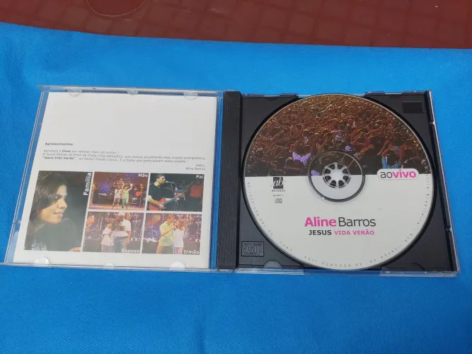 Cd da cantora Gospel Aline Barros, original, bom estado Cd e capa.
