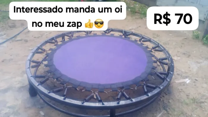 Cama elástica para treino