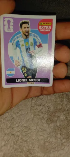 Figurinha Extra Sticker do Lionel Messi da copa do mundo de 2026 panini