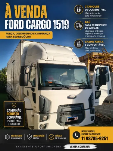 FORD CARGO 1519 Baú