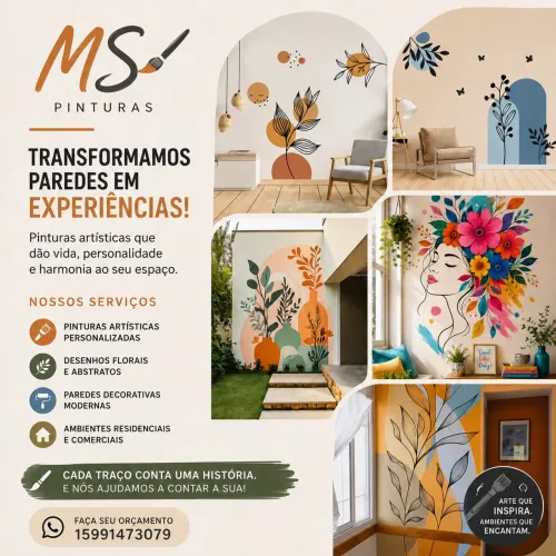 Pintura de Parede Artística 