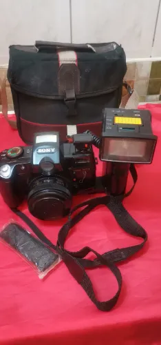 Câmera Fotográfica, antiga, Sony