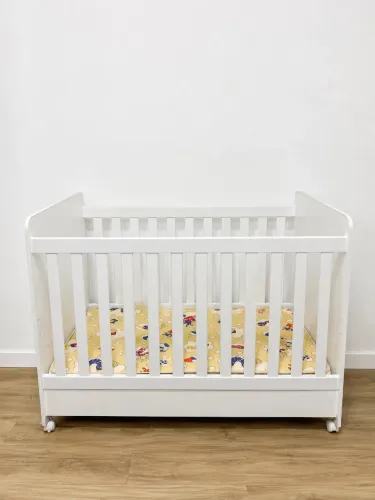 Berço Infantil Branco - com colchão