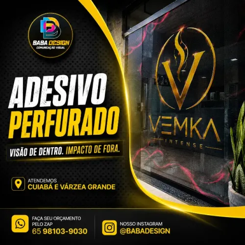 Adesivo Perfurado para Vitrines | Baba Design