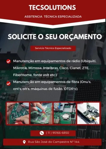 reparo de equipamento de telecomunicação