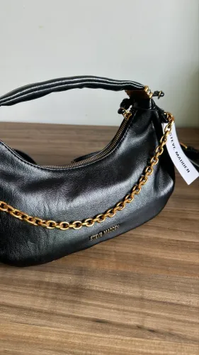 Bolsa Steve Madden Original BPAULEY Crossbody Preta - Nova Com Etiqueta (Trazida dos EUA)