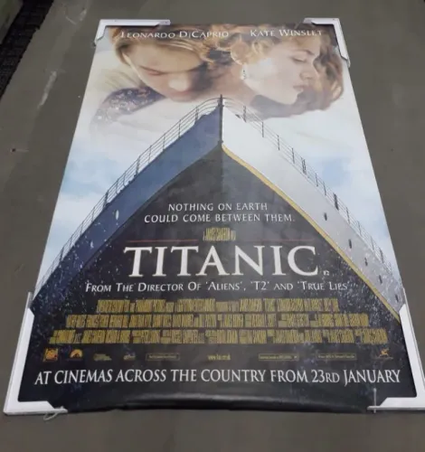 Pôster De Divulgação Do Filme Titanic Importado 1997 Relíquia Para Amantes Do Cinema