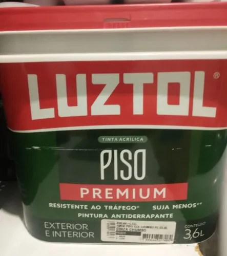 Tinta Acrílica Premium Piso LUZTOL 3,6L