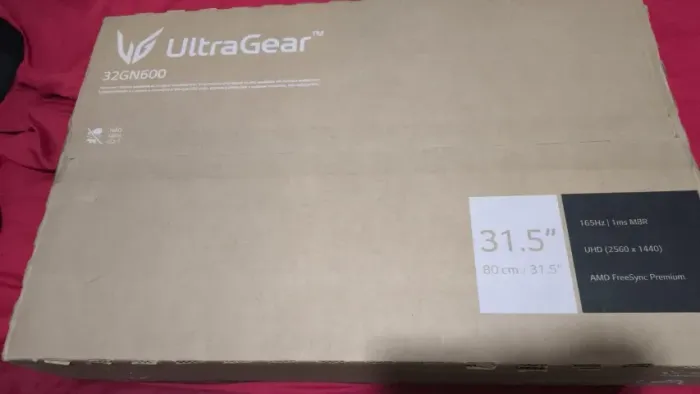 Monitor Gamer LG UltraGear 32" QHD 165Hz Lacrado