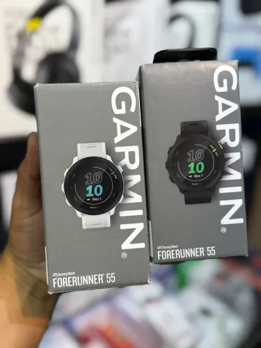 Forerunner 55 (42mm) Azul, Branco e Preto novo