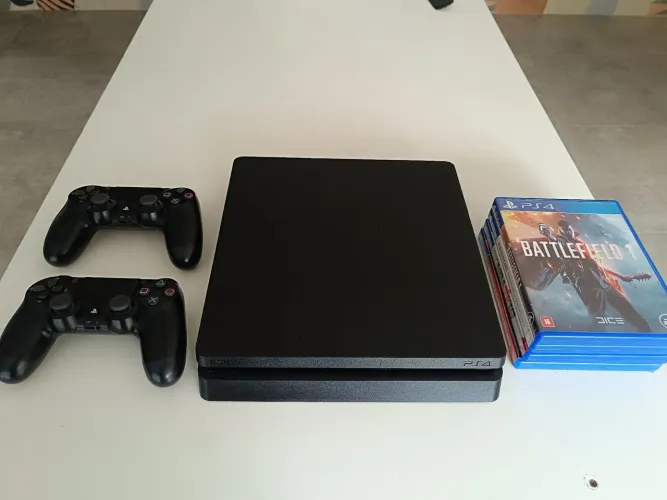 Ps4 slim 1 tera 2 controles