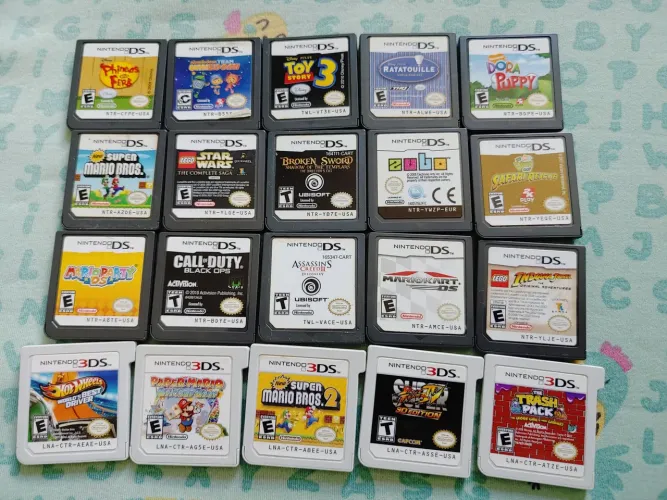 Cartuchos para Nintendo DS e 3DS