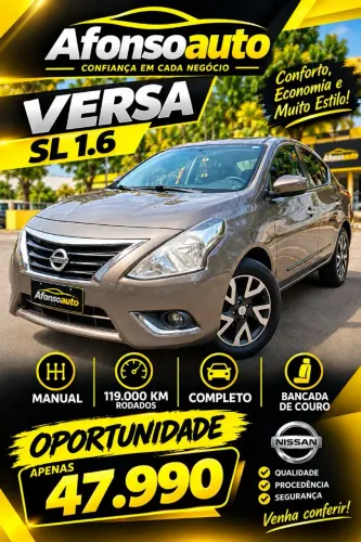 Nissan Versa SL 1.6 16V Flexstart 4P Mec. 2016