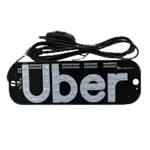 Placa Para Carro Led Letreiro Motorista De Aplicativo