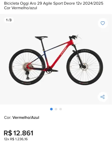 Bike OGGI AGILE SPORT ARO 29