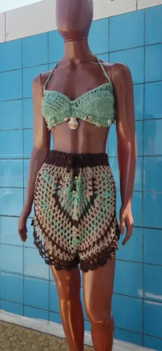 Conjunto de crochê