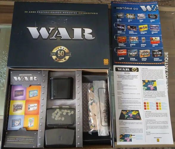 Jogo WAR EDIÇÃO 50 NOAS. COMPLETO.