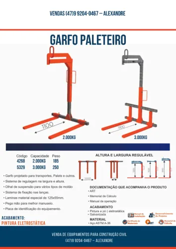 Garfo paleteiro