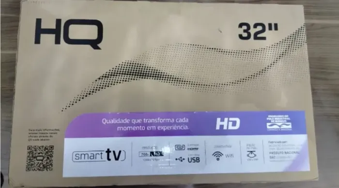 Smart Tv Hq 32 Hd Android 12 Design Slim, lacrada com NF e 1 Ano de garantia