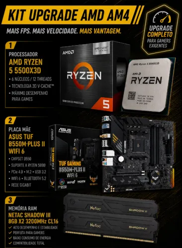 Kit Upgrade AMD Ryzen 5 5500X3D