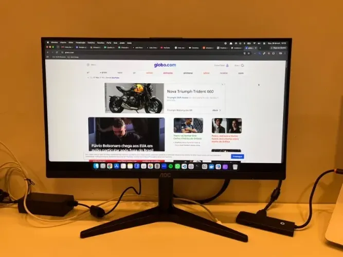 Monitor AOC 21.5" Full HD Slim (HDMI/VGA) - Perfeito para Home Office