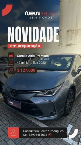 Toyota Corolla Altis 2.0 Flex 16V Aut. 2022