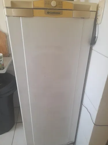 Vendo uma geladeira continental usada funcionando bem interessado chama no zap *74