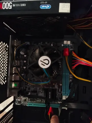 Fonte 500w +placa mãe da Bluecase+gabinete
