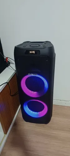 Caixa de som aiwa parybox pb 06 muito nova, com caixa e manual!
