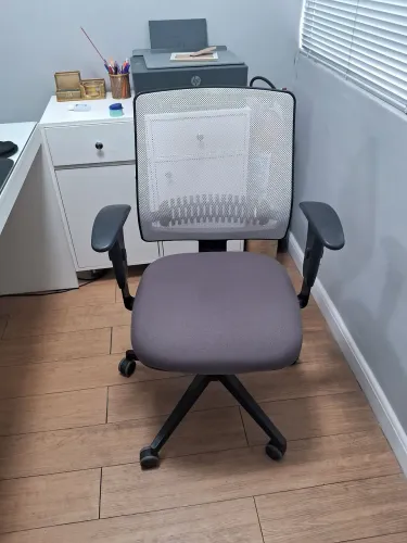 Cadeira de Escritório Flexform Uni White n Grey Ergonômica