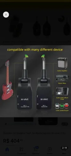 transmissor sem fio M-Vave WP-1
