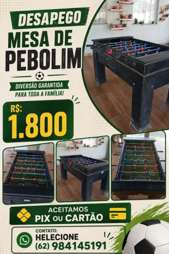 Vendo mesa de pebolim