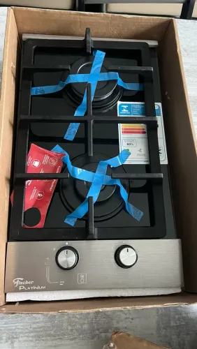 Cooktop gas 2 boca Fischer platinum