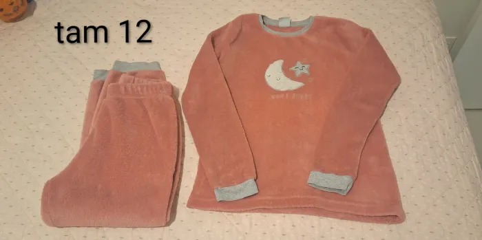 Pijama fleece tamanho 12